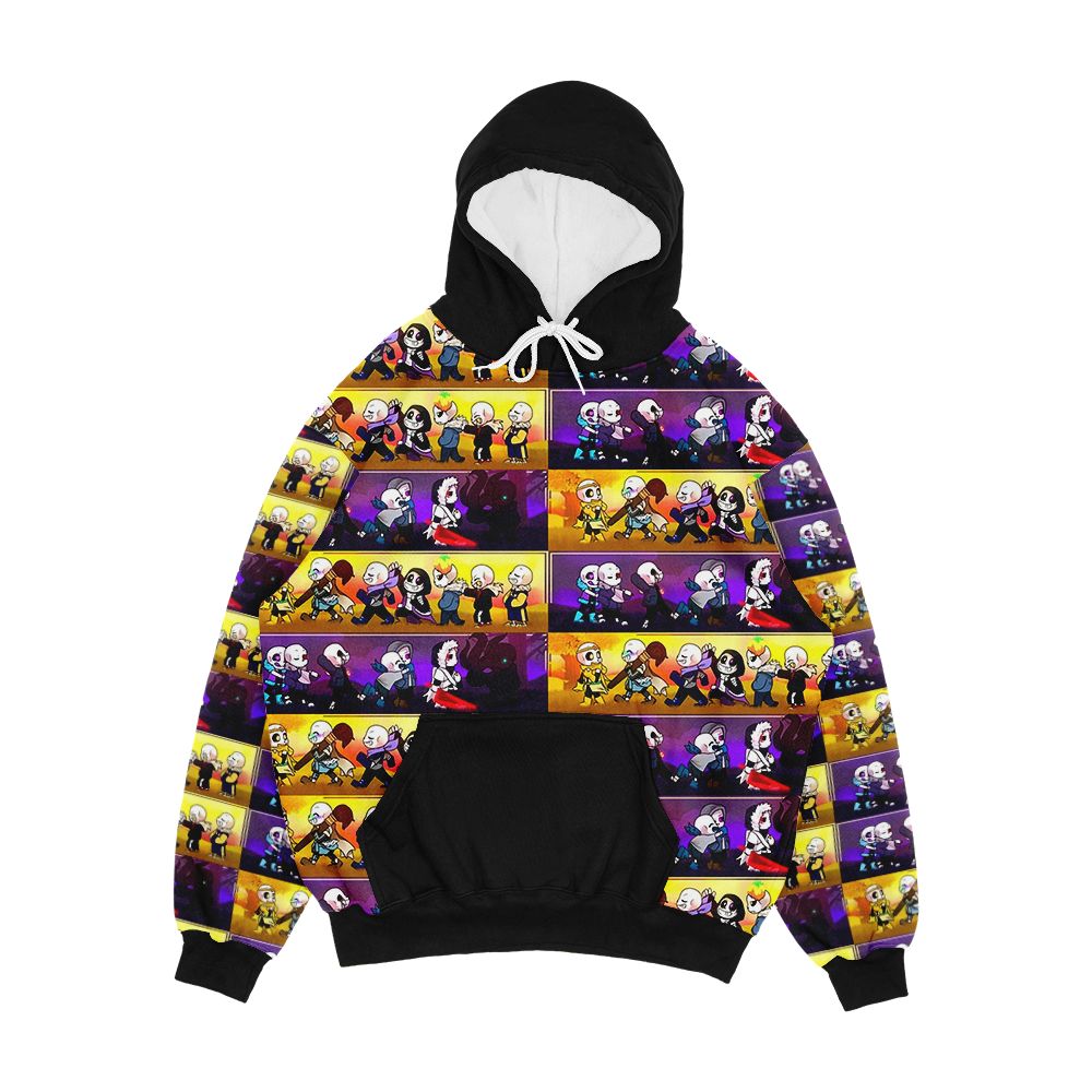 Undertale Au Sanses Good And Evil Men's All-Over-Print Hoodie