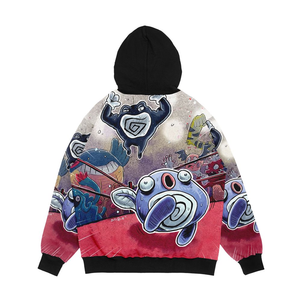 Unfair Pokebattle Men's All-Over-Print Hoodie - Image 2