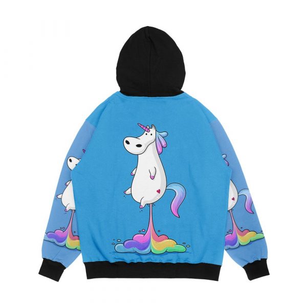 Unicorn Fart Men's All-Over-Print Hoodie - Image 2