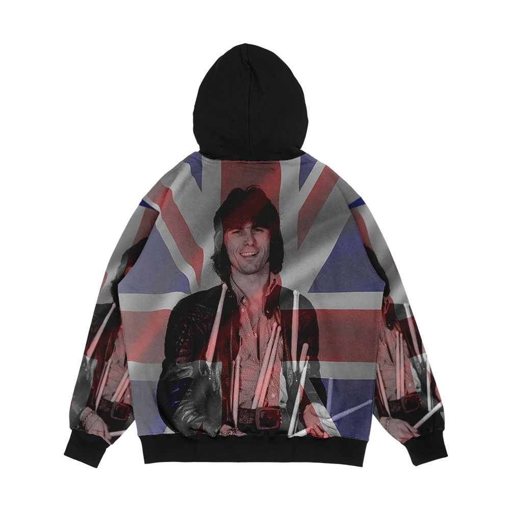 Union Jack Special Cozy Powell Men's All-Over-Print Hoodie - Image 2