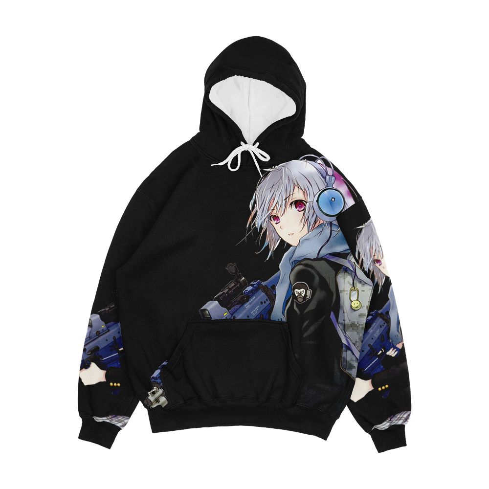 Unisex Anime Girl With Gun Men's All-Over-Print Hoodie