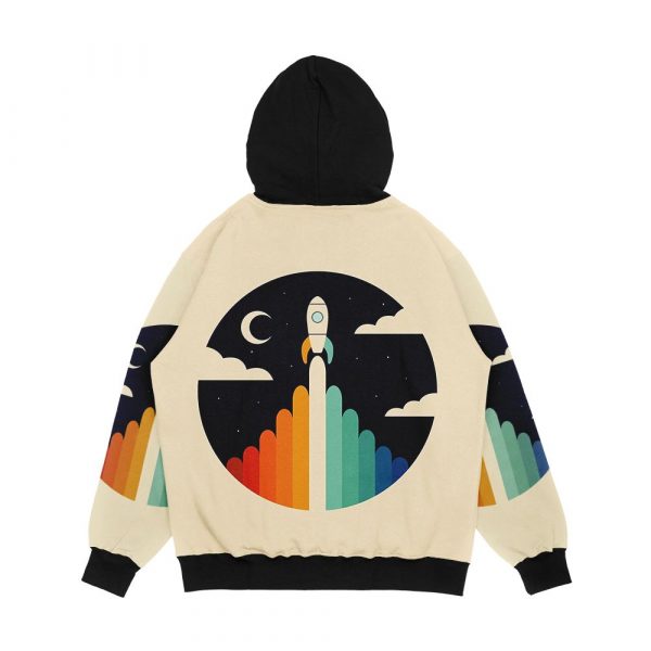 Up Men's All-Over-Print Hoodie - Image 2
