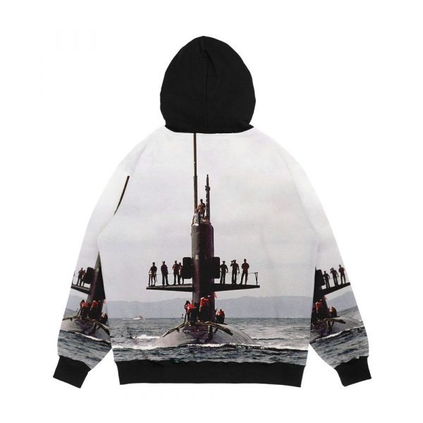 Uss Scamp Ssn 588 Ship s Store Men's All-Over-Print Hoodie - Image 2