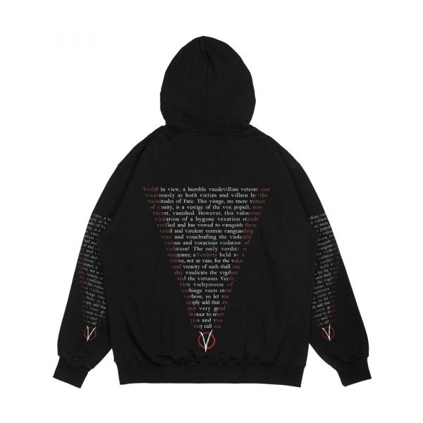 V For Vendetta Who Are You Men's All-Over-Print Hoodie - Image 2