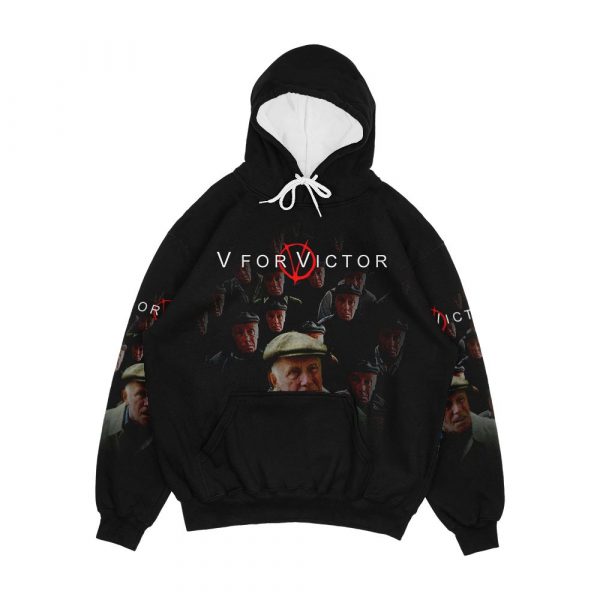 V For Victor Men's All-Over-Print Hoodie