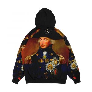 Alternative view of Vice Admiral Horatio Nelson Men's All-Over-Print Hoodie