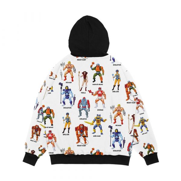 Vintage Masters Of The Universe Heroes And Villains Vintage Toy Card Art Men's All-Over-Print Hoodie - Image 2