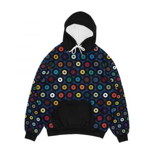 Vinyl Blue Men's All-Over-Print Hoodie