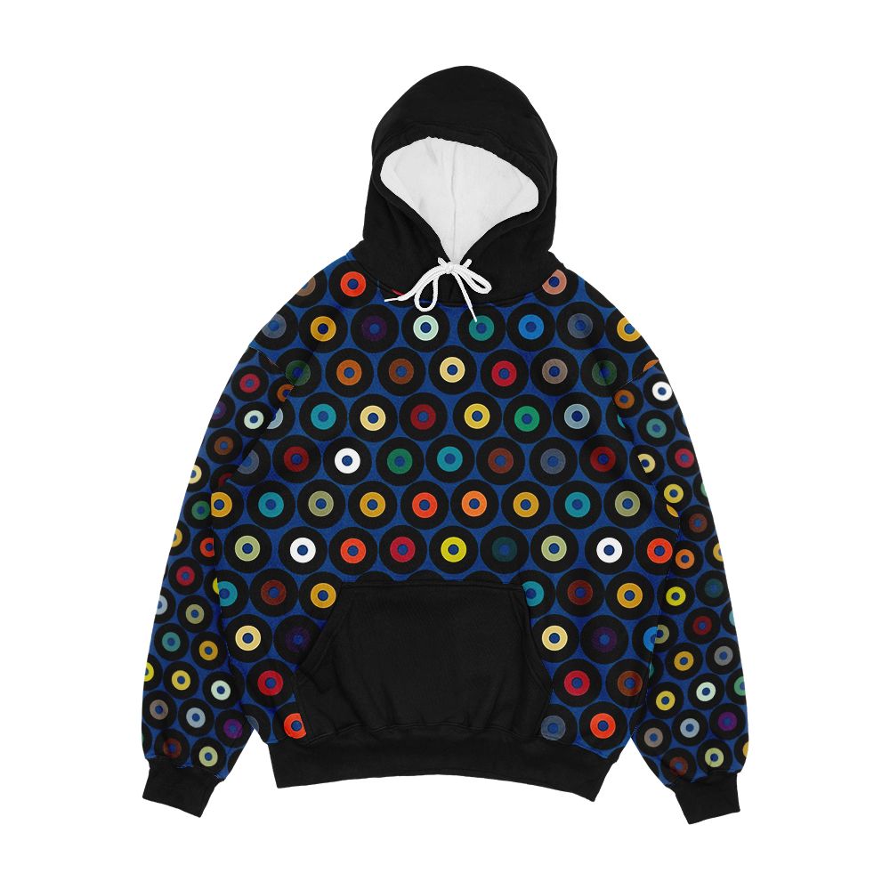 Vinyl Blue Men's All-Over-Print Hoodie