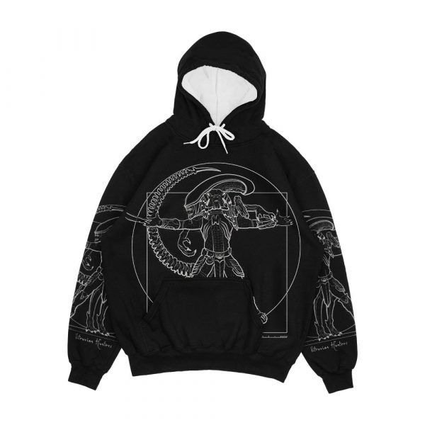 Vitruvian Hunters Negative Men's All-Over-Print Hoodie