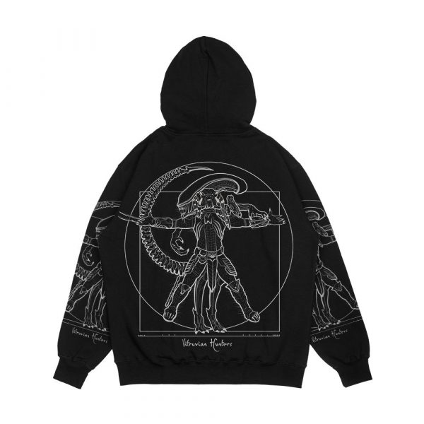 Vitruvian Hunters Negative Men's All-Over-Print Hoodie - Image 2