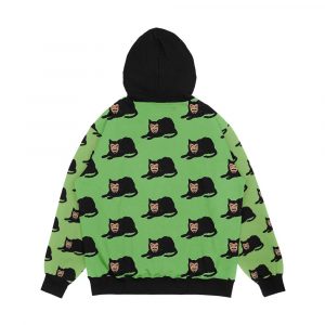 Alternative view of Vlad The Cat Green Men's All-Over-Print Hoodie