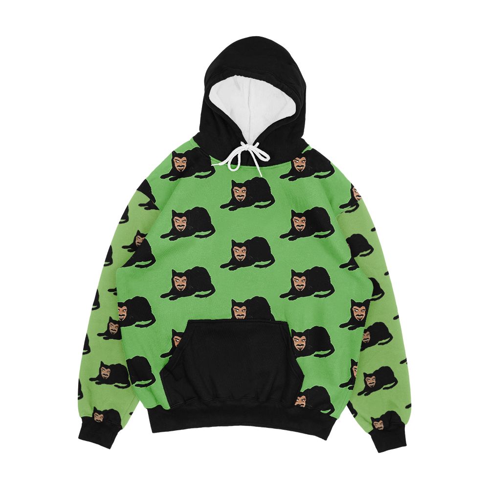 Vlad The Cat Green Men's All-Over-Print Hoodie