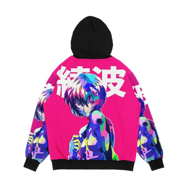 Waifu Rei Men's All-Over-Print Hoodie - Image 2