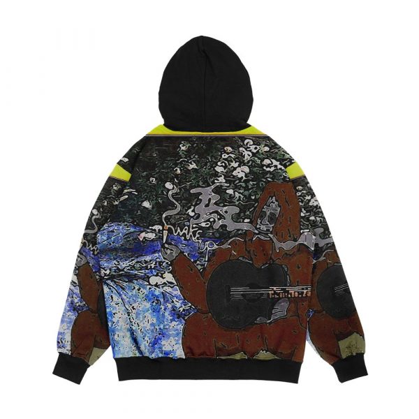 Wake Up You Massive Druggo Men's All-Over-Print Hoodie - Image 2