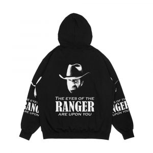 Alternative view of Walker Texas Ranger Merchandise Chuck Norris Men's All-Over-Print Hoodie