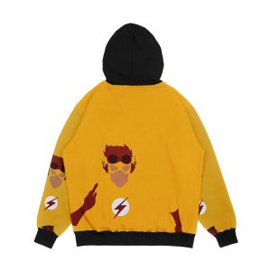 Alternative view of Wally West Minimalism Men's All-Over-Print Hoodie