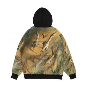 Alternative view of Wandering Azhdarchid Pterosaurs Men's All-Over-Print Hoodie