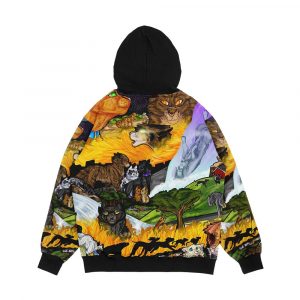 Alternative view of Warriors The Prophecies Begin Poster Men's All-Over-Print Hoodie