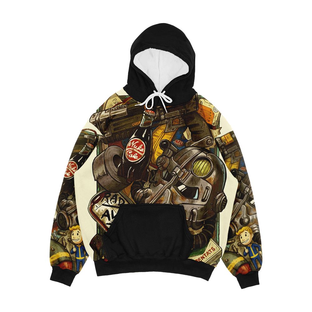 Wasteland Cache Men's All-Over-Print Hoodie