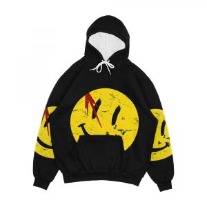Watchmen Symbol Smile Vintage Men's All-Over-Print Hoodie