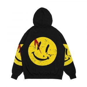 Alternative view of Watchmen Symbol Smile Vintage Men's All-Over-Print Hoodie
