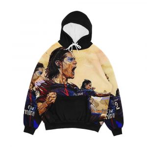Watercolor Cavani Illustration Men's All-Over-Print Hoodie