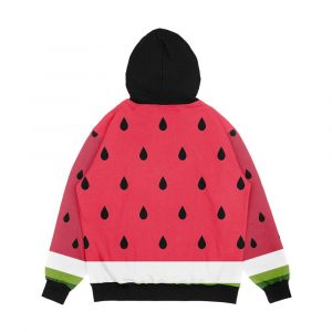 Alternative view of Watermelon Abstract Men's All-Over-Print Hoodie