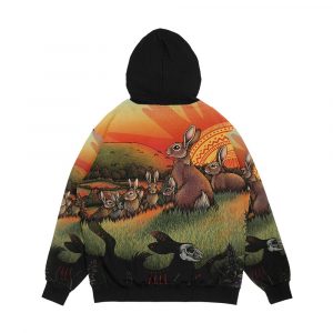 Alternative view of Watership Down Men's All-Over-Print Hoodie