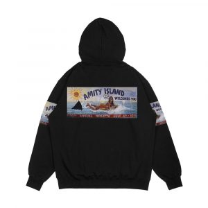 Alternative view of Welcome To Amity Island Men's All-Over-Print Hoodie