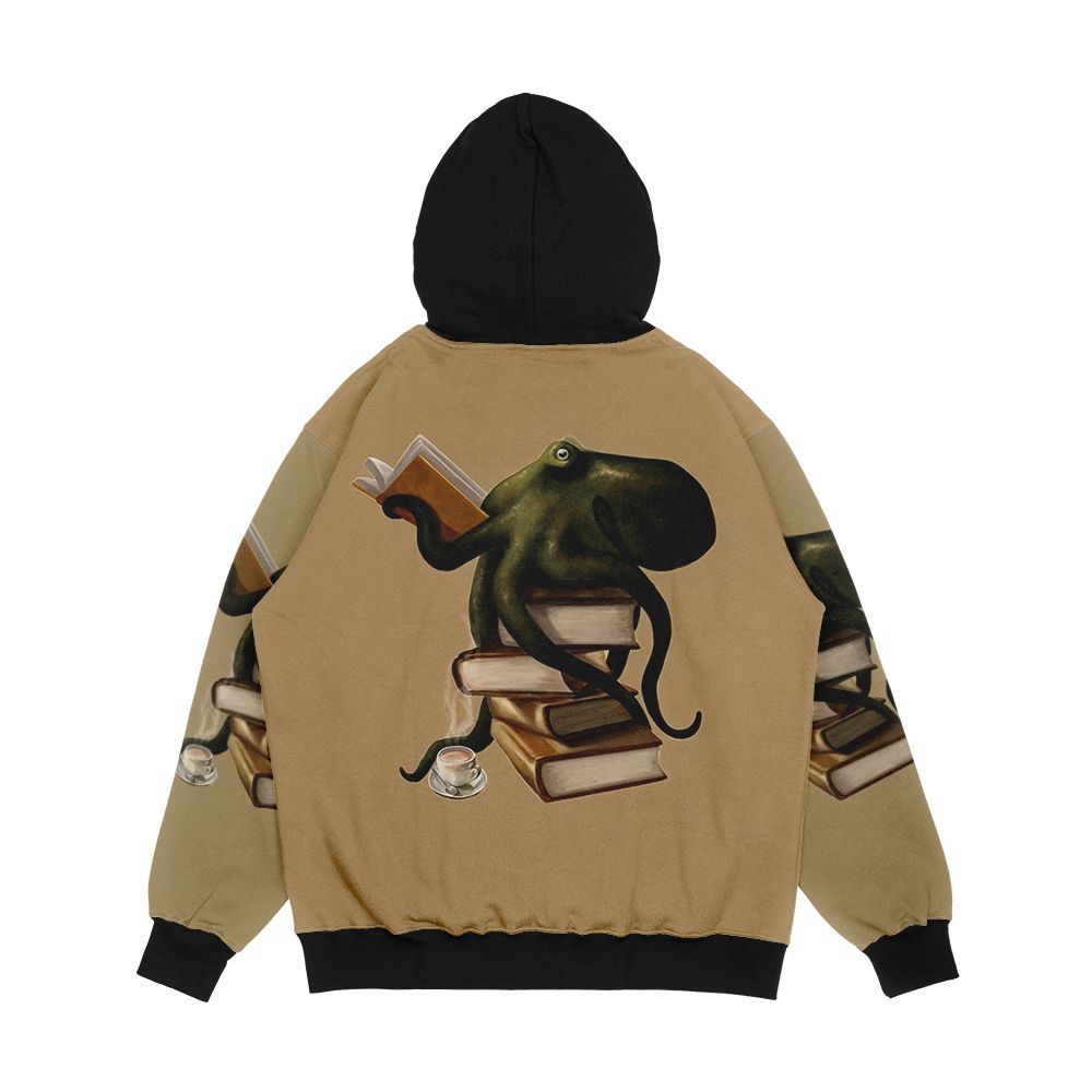 Well Read Octopus Men's All-Over-Print Hoodie - Image 2