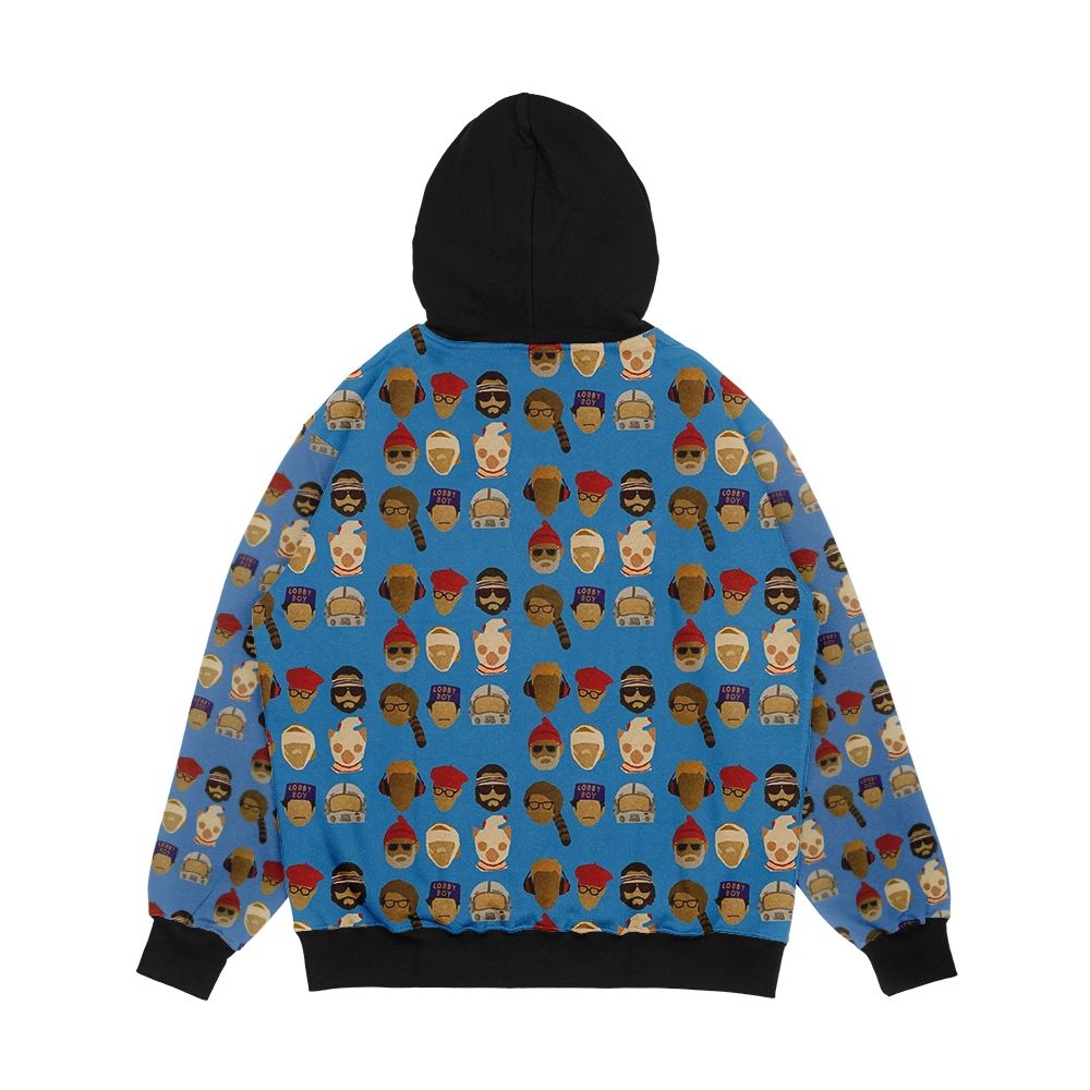 Wes Anderson s Hats Men's All-Over-Print Hoodie - Image 2