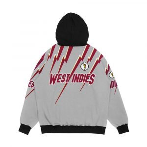 Alternative view of West Indies World Series Cricket Mid 90S Style Retro Replica Kit Men's All-Over-Print Hoodie