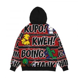 Alternative view of What Does The Tonberry Say Men's All-Over-Print Hoodie