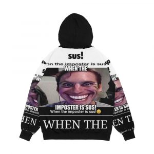 Alternative view of When Impostor Is Sus Men's All-Over-Print Hoodie