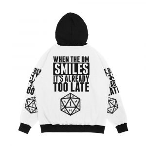 Alternative view of When The Dm Smiles It's Already Too Late Men's All-Over-Print Hoodie