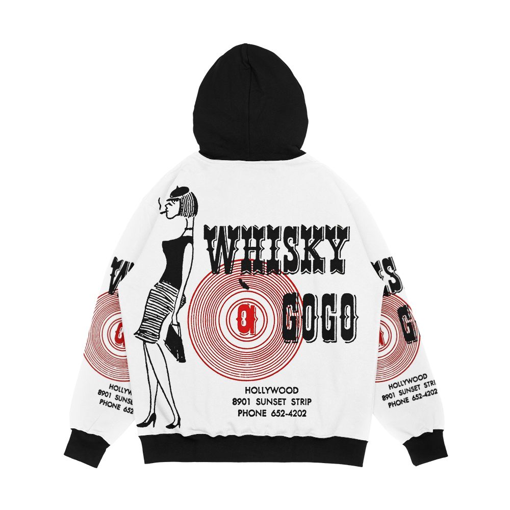 Whisky A Go Go Vintage Poster Restoration Digital Painting Retro Band Gig Poster Men's All-Over-Print Hoodie - Image 2