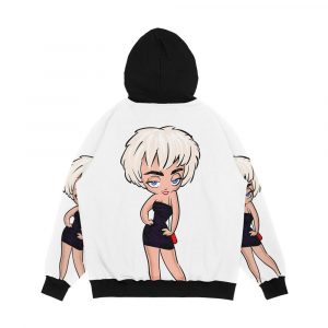 Alternative view of Who s That Girl It's Nikki Finn Men's All-Over-Print Hoodie