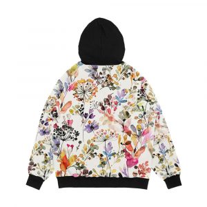 Alternative view of Wild Flowers And Plants Watercolor Wild Nature Botanical Print Men's All-Over-Print Hoodie