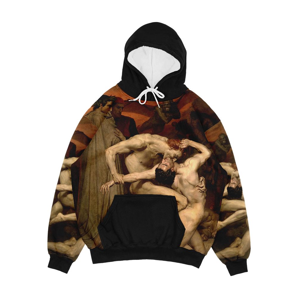William Adolphe Bouguereau Dante And Virgil Dante Et Virgile 1850 Men's All-Over-Print Hoodie