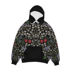 William Morris Blackthorn Tapestry Art Print Floral Pattern Men's All-Over-Print Hoodie