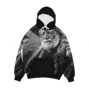 Willie Mar4 Nelson Illustration For The Wash Men's All-Over-Print Hoodie
