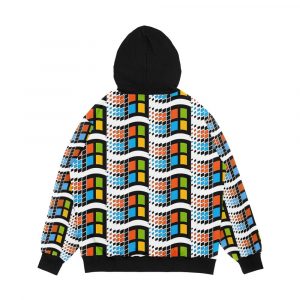 Alternative view of Windows 95 Logo Men's All-Over-Print Hoodie