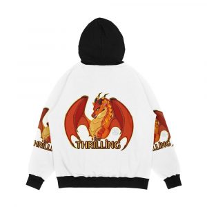 Alternative view of Wings Of Fire Queen Scarlet How Thrilling Men's All-Over-Print Hoodie