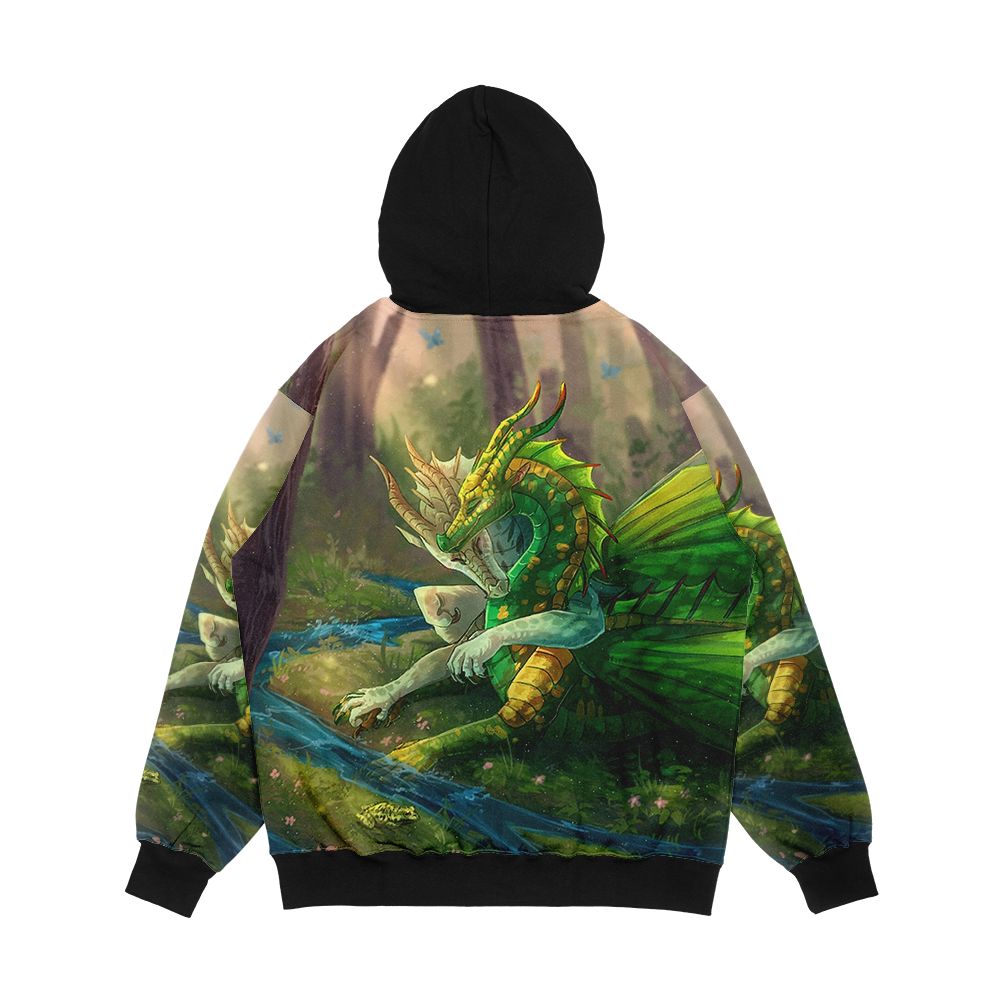 Wings Of Fire Sundew And Willow Men's All-Over-Print Hoodie - Image 2