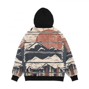 Alternative view of Winter Pursuits Men's All-Over-Print Hoodie