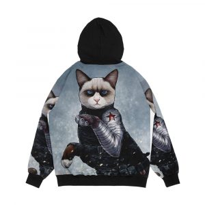 Alternative view of Winter Soldpurr Men's All-Over-Print Hoodie