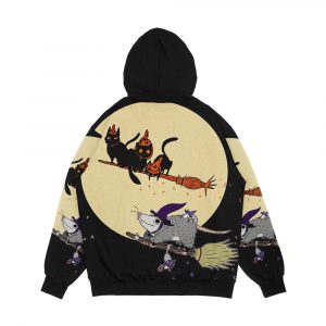 Alternative view of Witches Familiar Men's All-Over-Print Hoodie