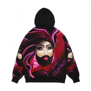 Alternative view of With Love Bearonce Men's All-Over-Print Hoodie