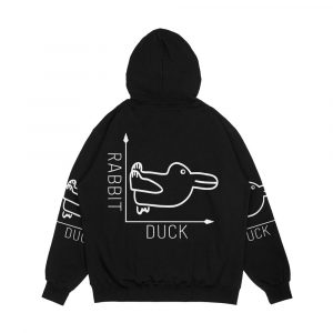 Alternative view of Wittgenstein Rabbit Duck Illusion Men's All-Over-Print Hoodie